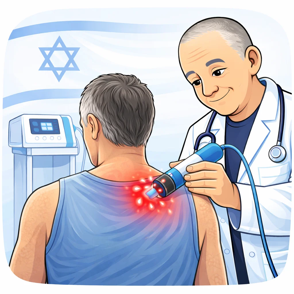 Боль в плече, скованность и ограничение движения? Ударно-волновая терапия (УВТ) помогает снизить боль и поддержать восстановление без операций и инъекций. Израиль.